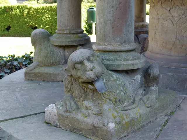 Lion cubs develop spots due to a unique law called melanism, a process that increases the...