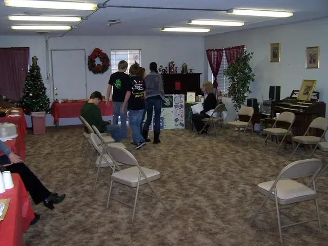 Celebration of the Holy Night in the main hall of Dusseldorf's central train station
